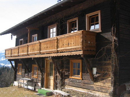 Hütte im Sommer